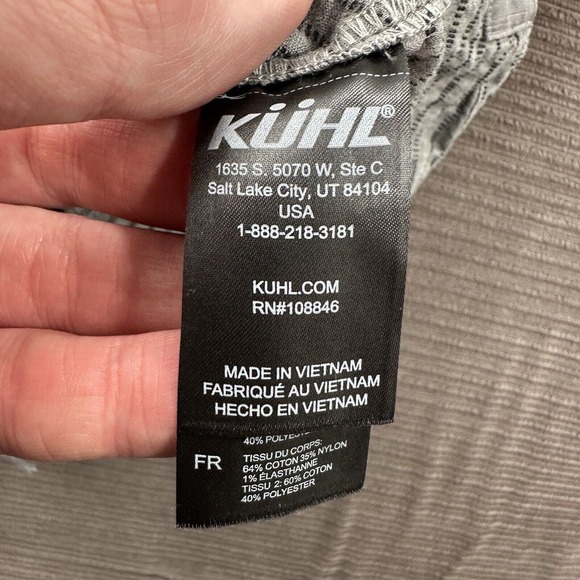 Kuhl Provok Shirt Men Small Gray Cotton Short Sleeve Outdoors Hiking Fishing. - Picture 9 of 11